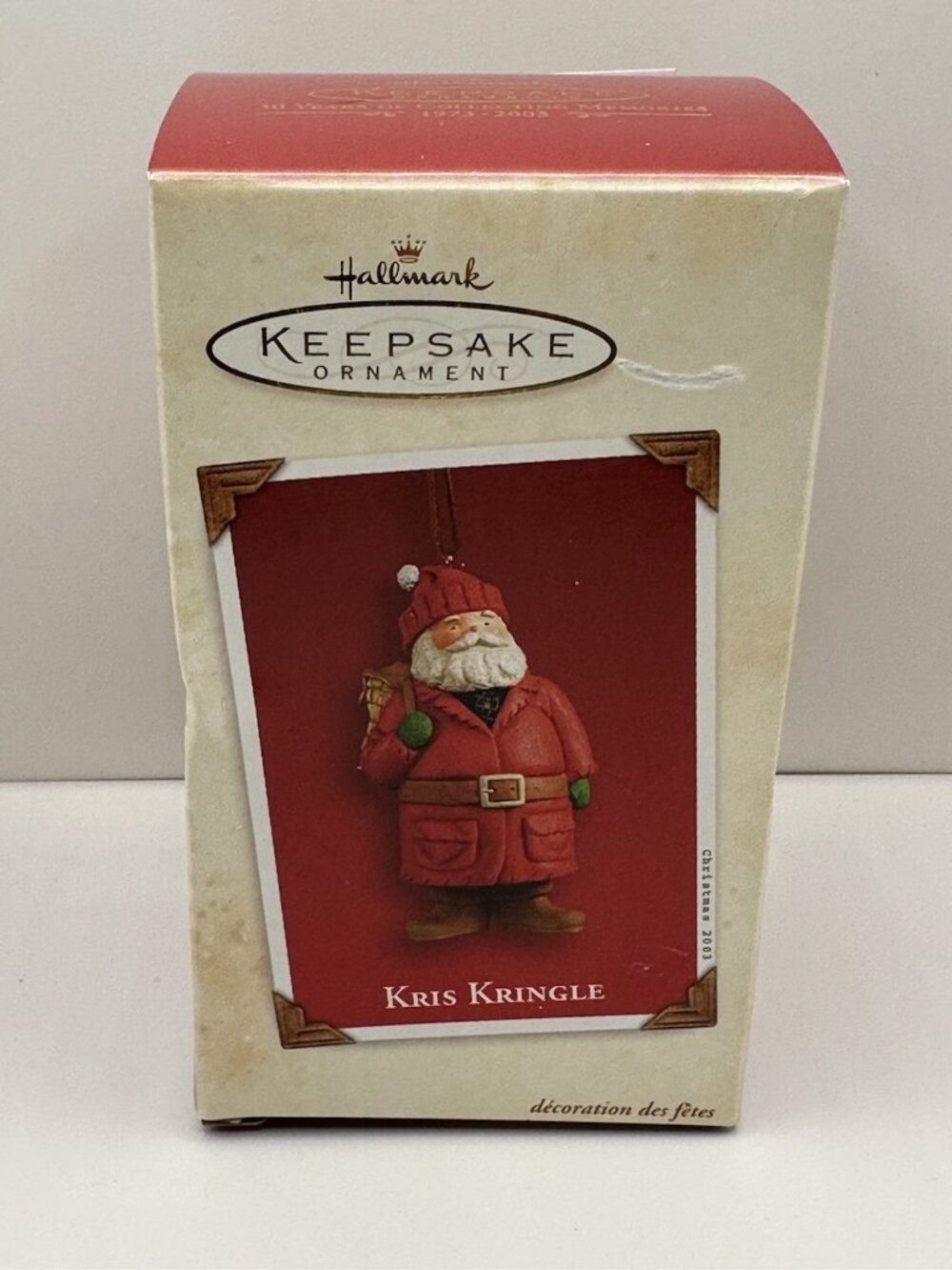 Vintage Hallmark Keepsake Ornament Kris Kringle 3.5" Christmas Santa Claus 2003